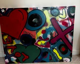 #118 Talking Heads - Love - 30x24 $30.00