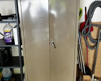 #41 Edsal Metal Cabinet w/4 shelves w/metal lock - 36x18x72 $40.00