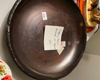#106 Pottery Barn Bronze 10" Bowl $26.00