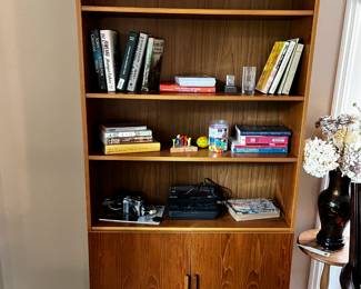 #34 bookshelf with 2 doors, 35x11x74 $75.00