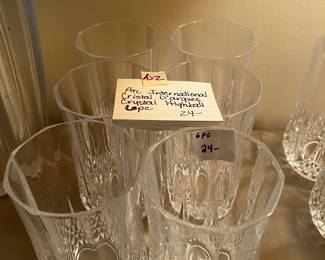 #102 Arc International Cristal D'Arques Crystal Highball - 9 pc $36.00
#103 Arc International Cristal D'Arques Crystal Highball - 8 pc $32.00
