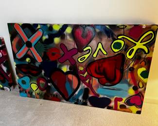 #117 Take me to the River Love Oil on Canvas - 48x30 $50.00