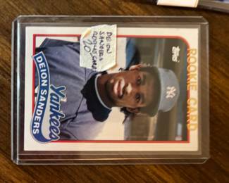 #138 Deion Sanders Rookie Card - Yankees - Topps $20.00