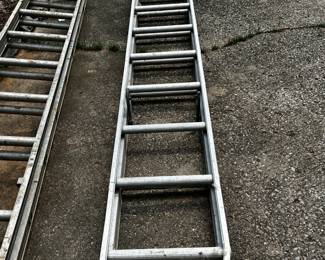 #126 12' Aluminum Extension Ladder $40.00
#127 20' Aluminum Extension Ladder $60.00