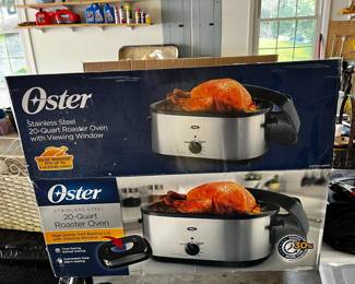#44 Oster 20 quart Roaster oven w/self-basting Lid w/viewing window $30.00