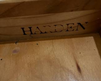 #28 sofa table by Harden, 3 drawers 52x16x26 $175.00