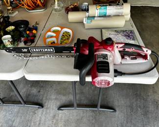 #46 Craftsman 18" Electric chainsaw $30.00