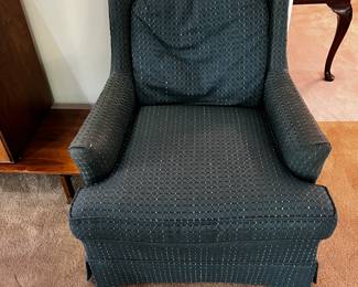#32 Lane side chair attached back, blue $35.00