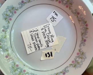 #131 Crown Ming Fine China - 8 place setting $75.00