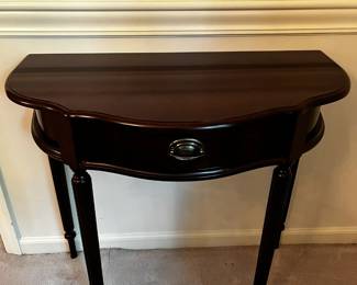 #4 half moon table 23x16x29 $100.00