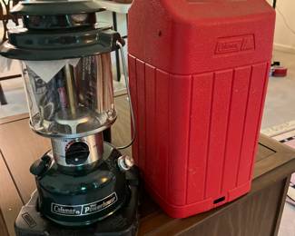 #140 Coleman Powerhouse Lantern w/Case - dated 2-89 $60.00