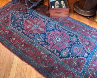 Antique Persian vegetable dye carpet