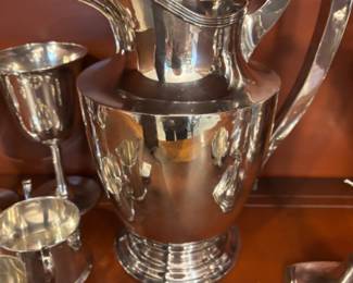 Sterling Federal style water pitcher