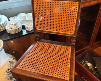 Jacobean caned side chair
