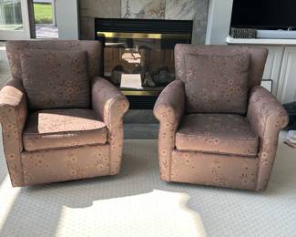 Arhaus swivel rocker set.