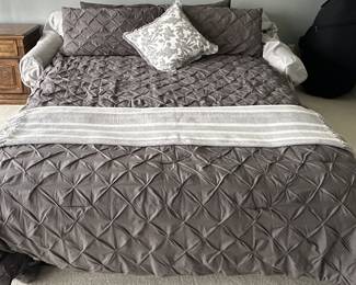 Simmons sleeper sofa expanded. Bedding not included.