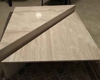 Stone tables works well with Arhaus couches.