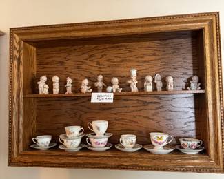 Kewpie porcelain, and cups and saucers