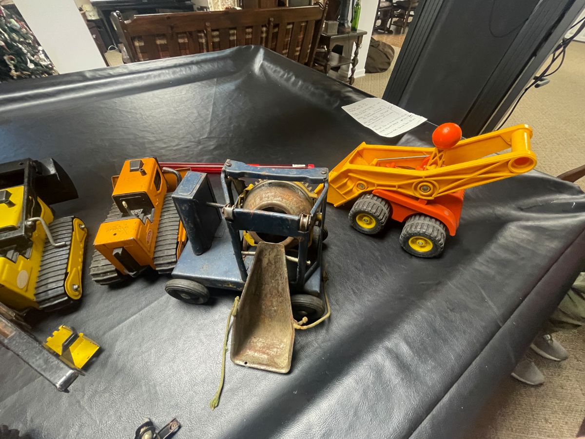 Vintage Trucks and cement mixer