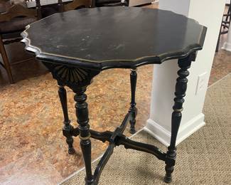 Black & Gold Art Deco Antique Table
