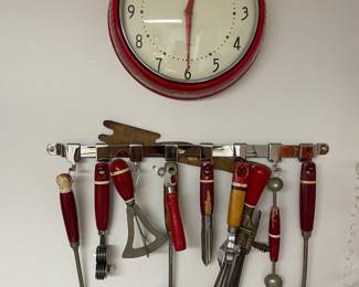 Vintage Tools And Clock
