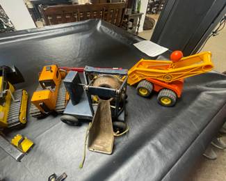 Vintage Trucks and cement mixer