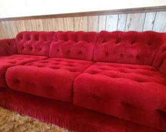 Vintage Red Sofa