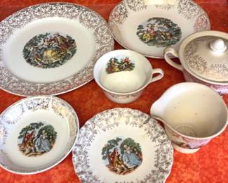 Sebring Pottery Co 1940s Chantilly China Set