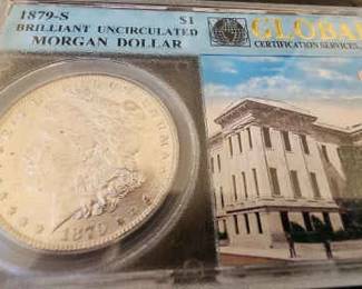 1879S Uncirculated Morgan Silver Dollar