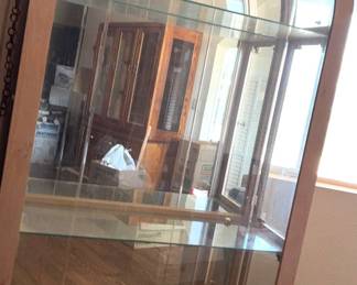 Lighted Glass Curio Cabinet