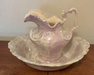 Arners Vintage Chamber Pitcher And Bowl