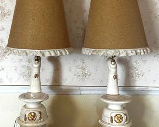 Pot Belly Stove Porcelain Lamps