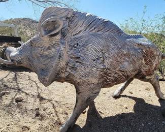 Large Silver Brown Javelina