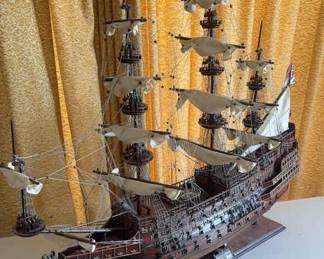 Sovereign of the Seas Wooden British Model War Ship