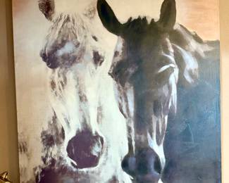 HORSES ON CANVAS ART