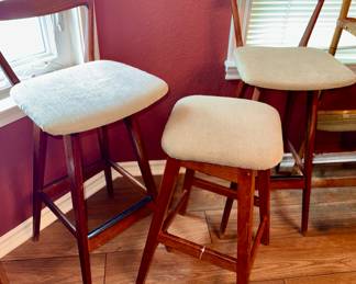 VINTAGE HENRY ROSENGREN HANSEN BAR STOOLS