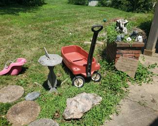 Large Pyrite stone near the back patio...and Western Rocks out front