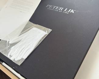 PETER LIK ART BOOK - COMES WITH GLOVES AND IS SIGNED BY THE ARTIST