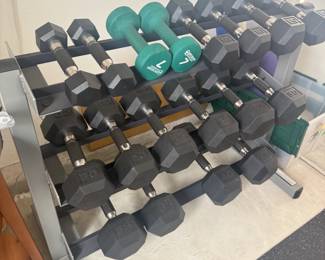 THIS WEIGHT SET IS LIKE NEW - WORK IT!