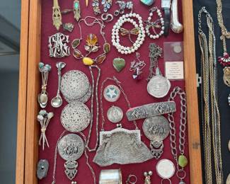 Fabulous antique jewelry and boudoir pieces