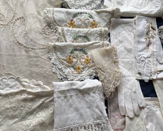 Antique Linens - so many amazing pieces