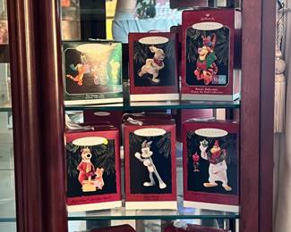 Collection of Hallmark Christmas ornaments - Winnie the Pooh, Barbie, Star Trek, Looney Tunes