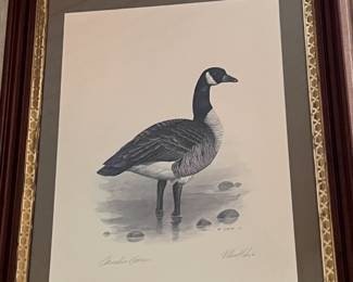 Robert White signed and framed artwork - large