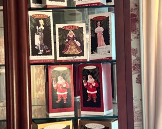 Collection of Hallmark Christmas ornaments - Winnie the Pooh, Barbie, Star Trek, Looney Tunes