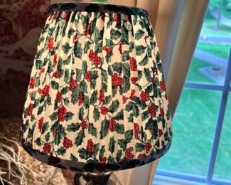 Longaberger Christmas Holiday lampshade