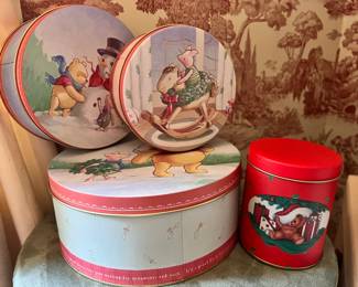 Many vintage and collectible tins