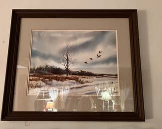 Several winter landscapes by local artists