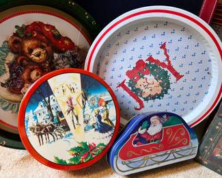Many vintage and collectible tins