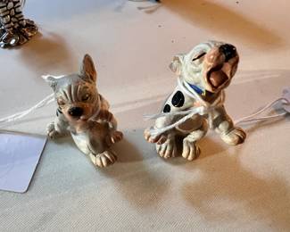 Franz Bergmann cold-painted bronze Bonzo dog figurines