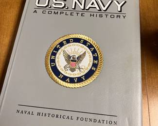 Basement Library - lots of books related to naval history